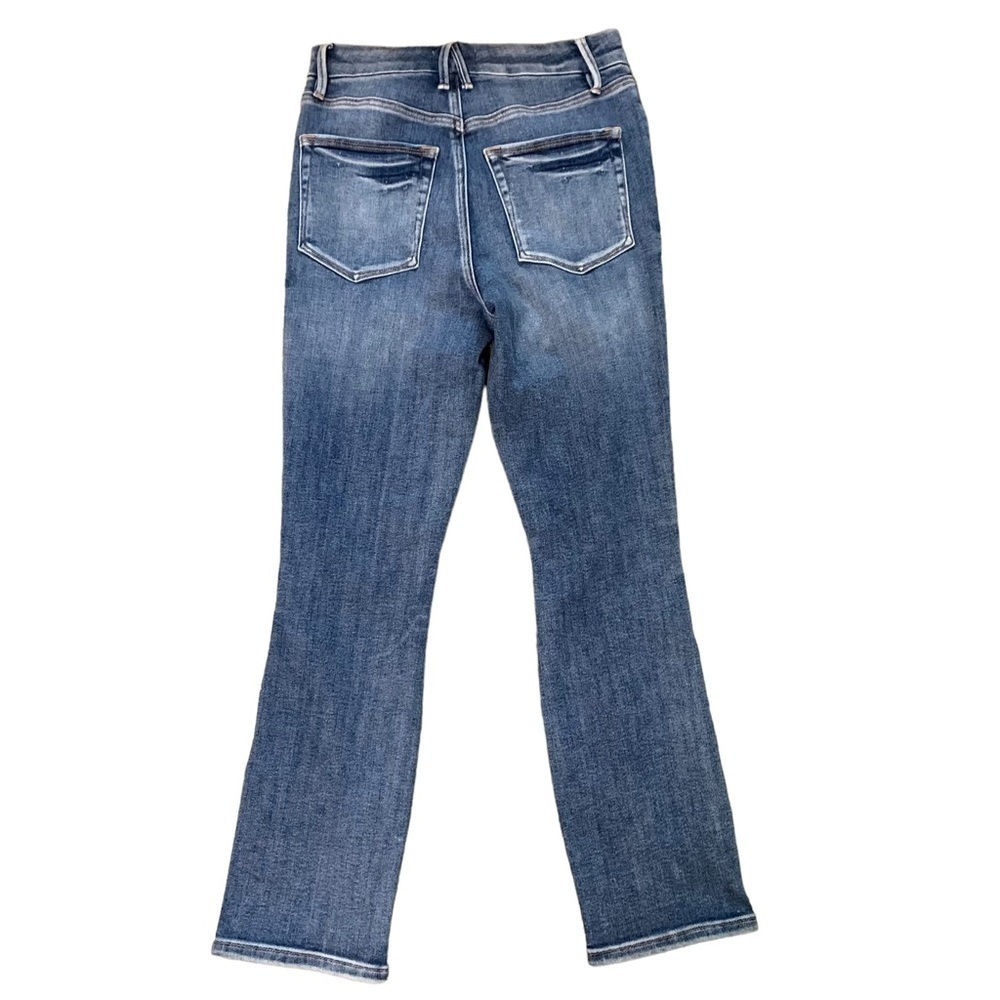 Good American Factory Distressed Jeans Style GLC138OT Medium Wash Size 4/27 - Picture 2 of 11